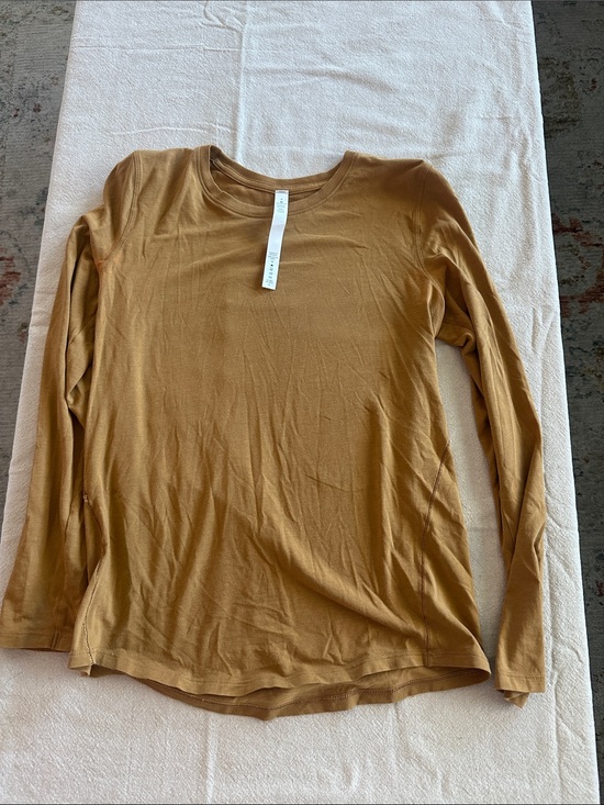 lululemon athletica Tops - lululemon athletica Long Sleeve Crewneck Top - Mustard/Bronze